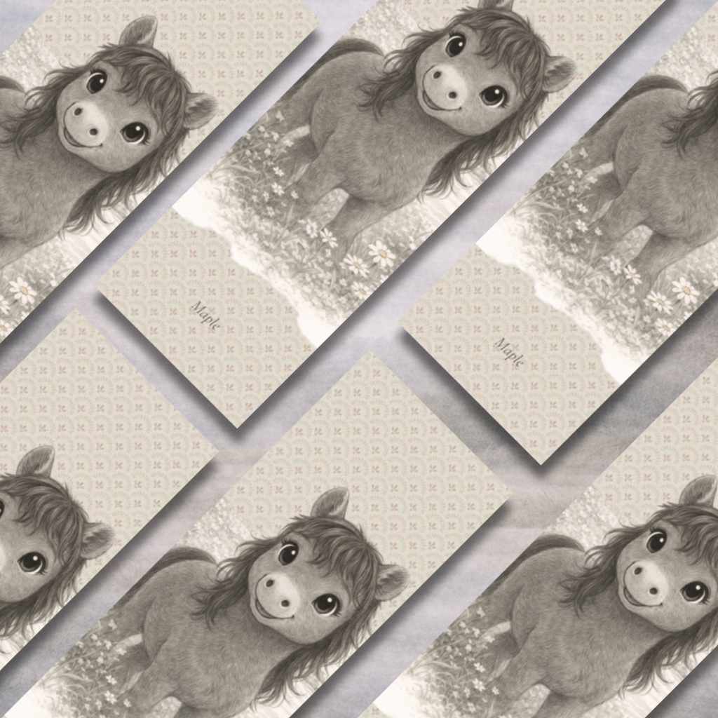 Maple the Horse | “I Am Strong” Affirmation Bookmark
