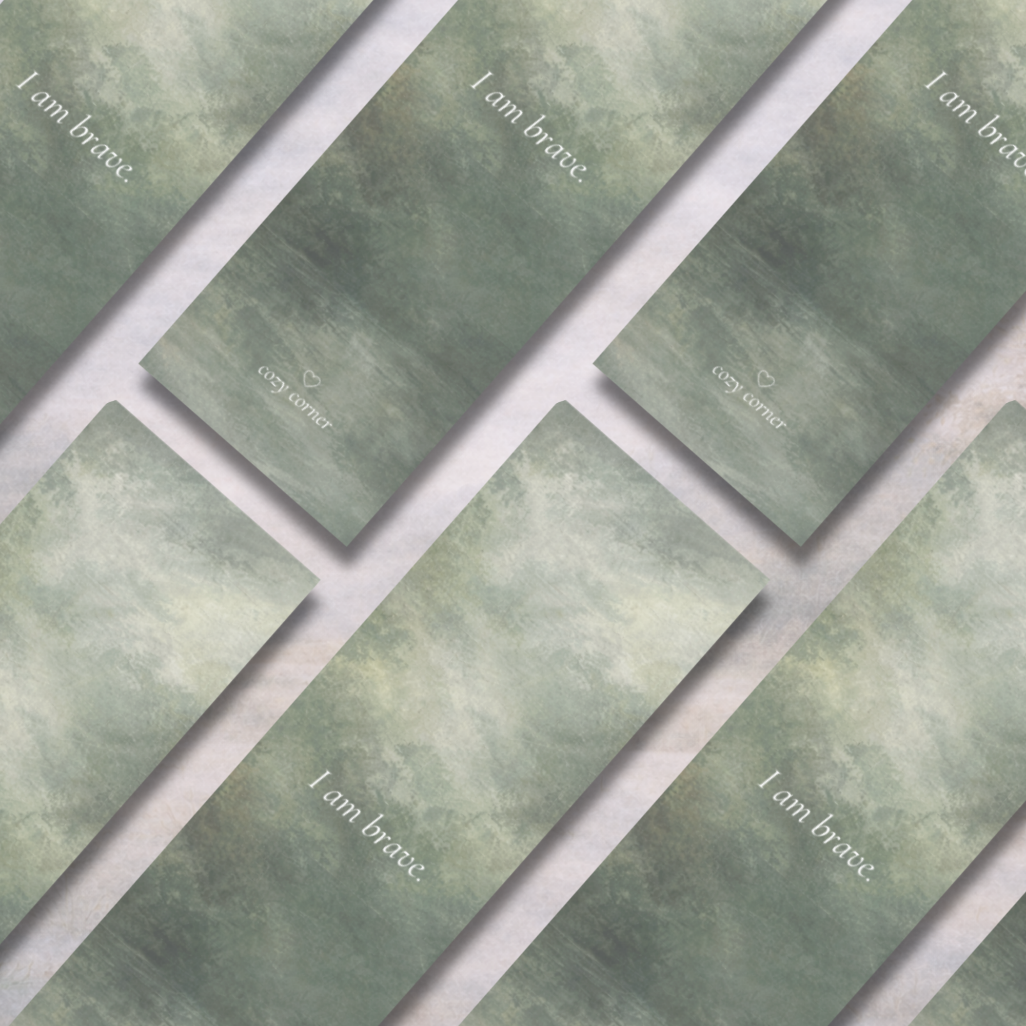 Willow the Wolf | “I Am Brave” Affirmation Bookmark