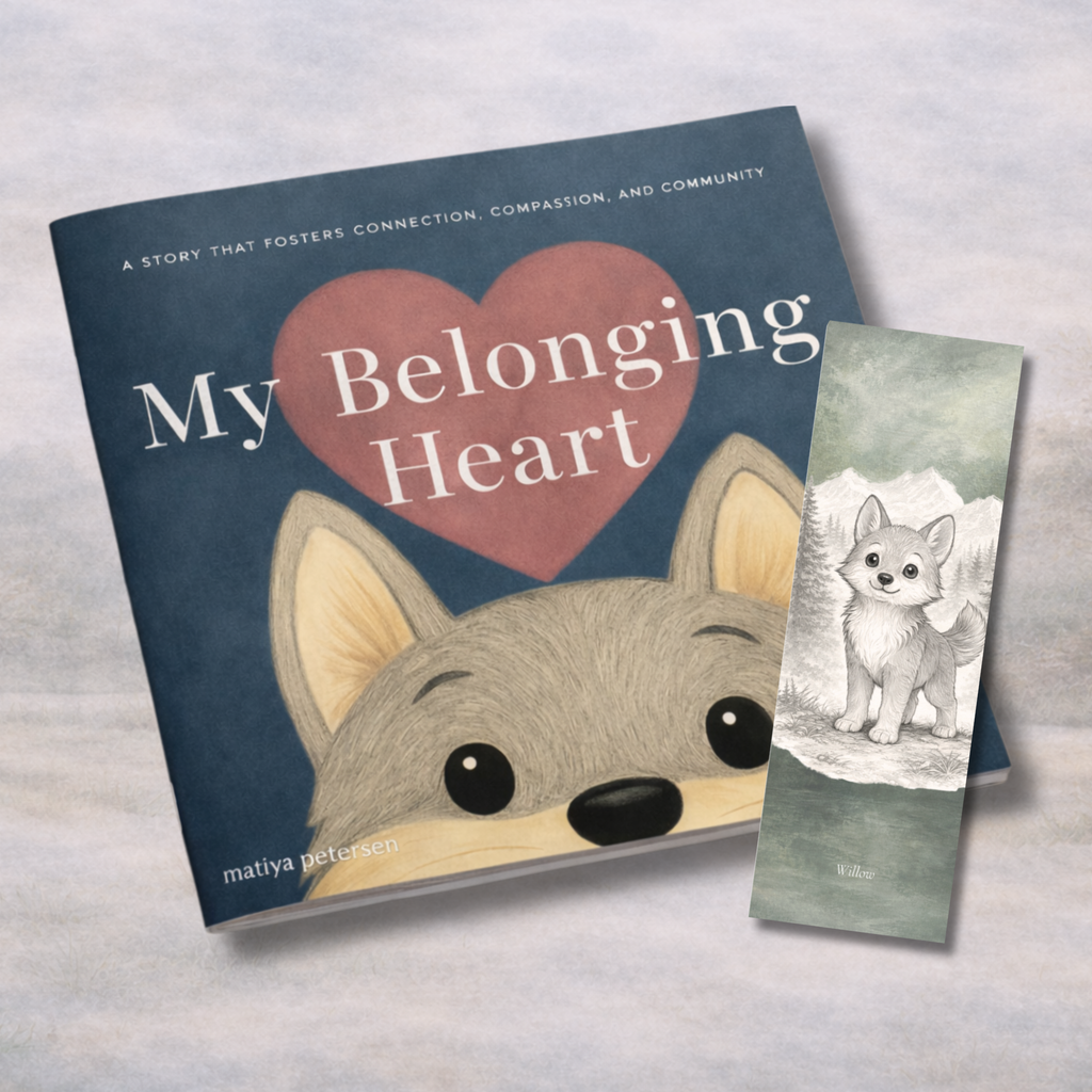 Willow the Wolf | “I Am Brave” Affirmation Bookmark